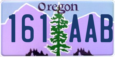 OR license plate 161AAB