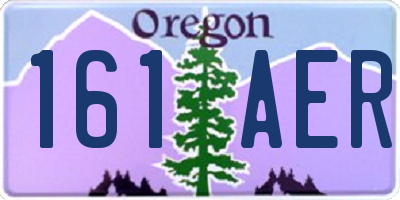 OR license plate 161AER