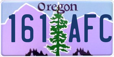 OR license plate 161AFC