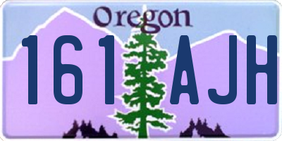 OR license plate 161AJH