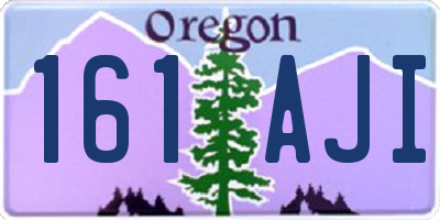 OR license plate 161AJI