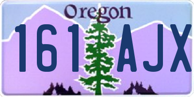 OR license plate 161AJX