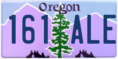 OR license plate 161ALE