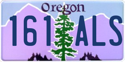 OR license plate 161ALS