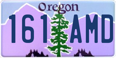 OR license plate 161AMD