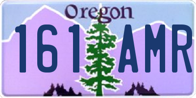 OR license plate 161AMR
