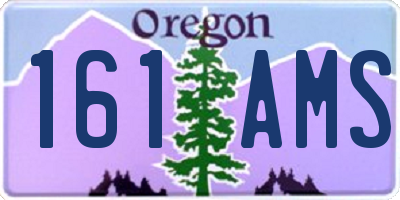 OR license plate 161AMS