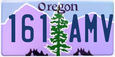 OR license plate 161AMV