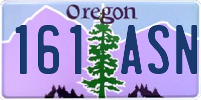 OR license plate 161ASN