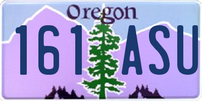 OR license plate 161ASU