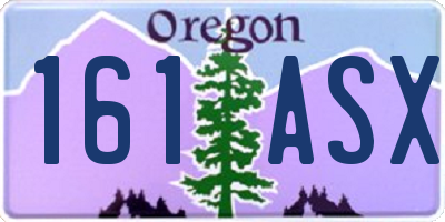 OR license plate 161ASX
