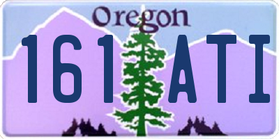 OR license plate 161ATI