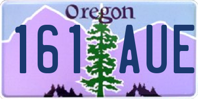 OR license plate 161AUE