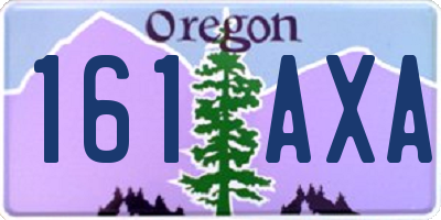 OR license plate 161AXA