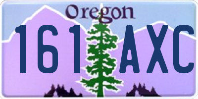 OR license plate 161AXC