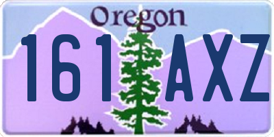 OR license plate 161AXZ