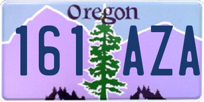 OR license plate 161AZA