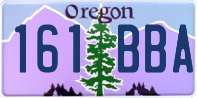 OR license plate 161BBA