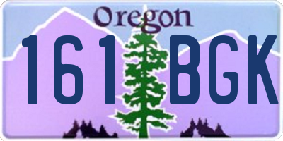 OR license plate 161BGK