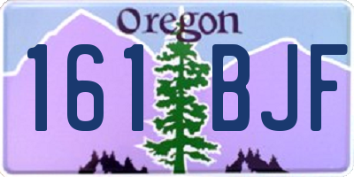 OR license plate 161BJF