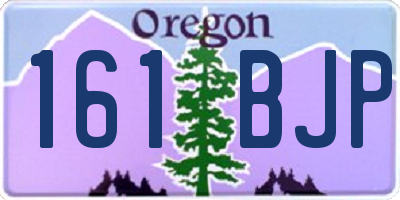 OR license plate 161BJP