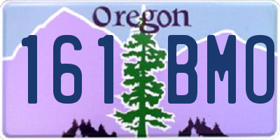 OR license plate 161BMO