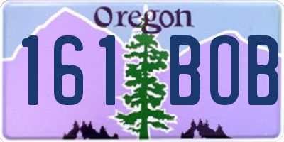 OR license plate 161BOB