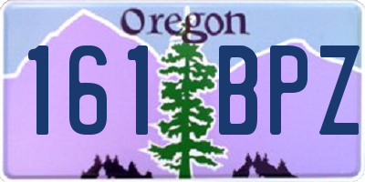 OR license plate 161BPZ