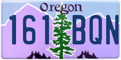 OR license plate 161BQN
