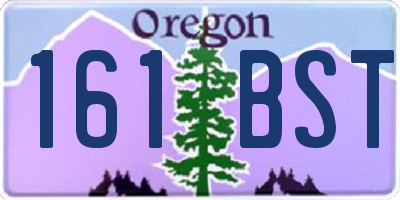 OR license plate 161BST