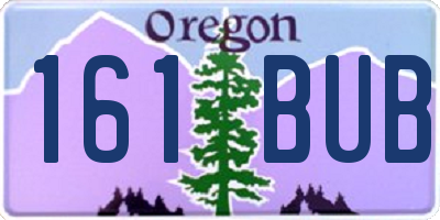 OR license plate 161BUB