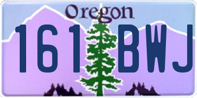 OR license plate 161BWJ