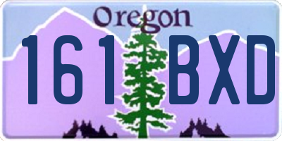 OR license plate 161BXD