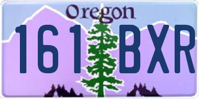 OR license plate 161BXR