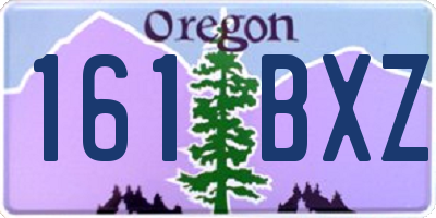 OR license plate 161BXZ