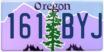 OR license plate 161BYJ