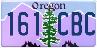 OR license plate 161CBC