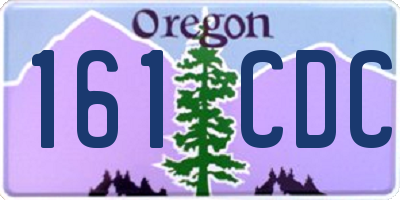OR license plate 161CDC