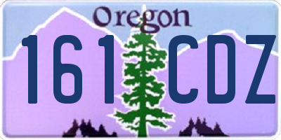 OR license plate 161CDZ