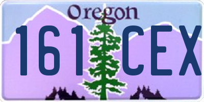 OR license plate 161CEX