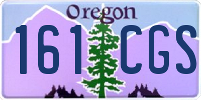 OR license plate 161CGS