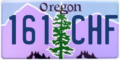 OR license plate 161CHF