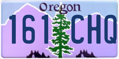 OR license plate 161CHQ
