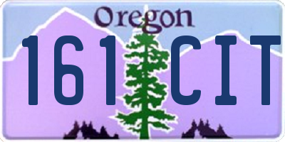 OR license plate 161CIT