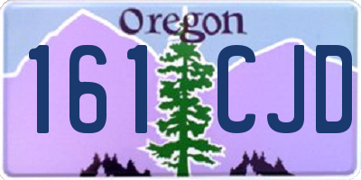 OR license plate 161CJD