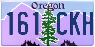 OR license plate 161CKH