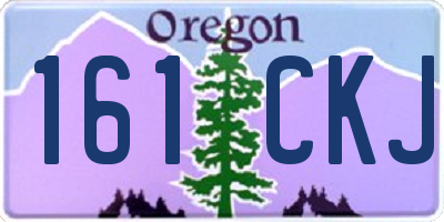 OR license plate 161CKJ