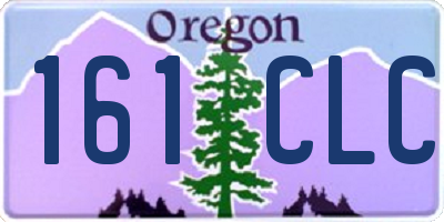 OR license plate 161CLC