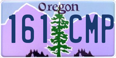 OR license plate 161CMP