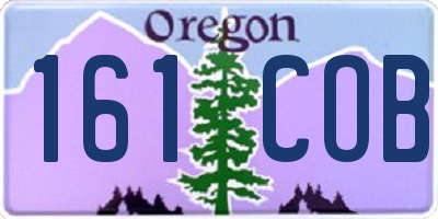 OR license plate 161COB